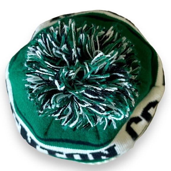 Denton Country Club Texas Stripe Cuffed Rugby Pom Pom Knit Beanie - Picture 9 of 16